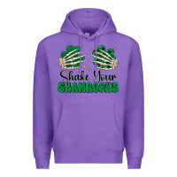 Purple shake your shamrocks Premium Hoodie - CowhideDigitalArt