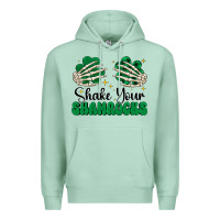 Seafoam shake your shamrocks Premium Hoodie - CowhideDigitalArt