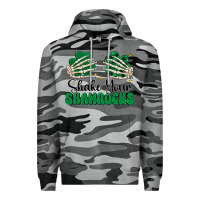 Slate Camo shake your shamrocks Premium Hoodie - CowhideDigitalArt