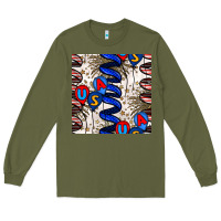 Army Green usa balloons seamless pattern Long Sleeve Tee - BundleAndBundleShop
