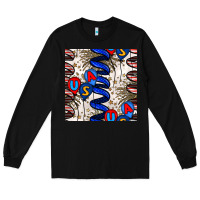 Black usa balloons seamless pattern Long Sleeve Tee - BundleAndBundleShop
