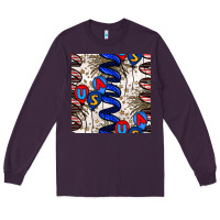 Plum usa balloons seamless pattern Long Sleeve Tee - BundleAndBundleShop