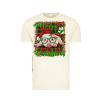 Vintage Arctic merry christmas baby pig Vintage Tee - RanaPortraitStore