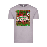 Vintage Zinc merry christmas baby pig Vintage Tee - RanaPortraitStore