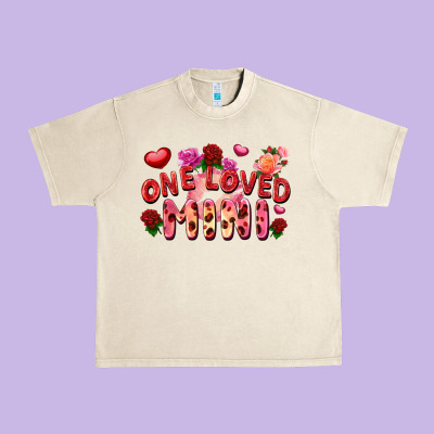 One Loved Mini Urban Heavy Tee Designed By Fadigitalartstudio