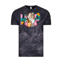 Cloud Black Hop Bunny Easter Vintage Tee - BundleAndBundleShop