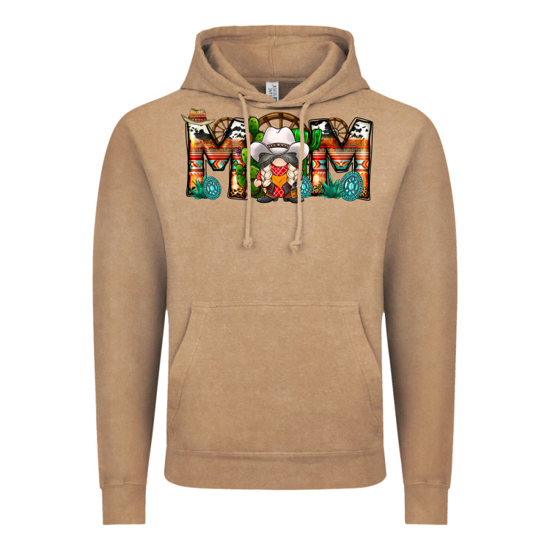 Mom Cowboy Gnome Vintage Hoodie by CowhideDigitalArt | Teevron