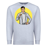 Heather Grey sterling archer Premium Sweatshirt - DesigneFamous