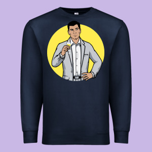 Sterling Archer Premium Sweatshirt Designed By Designefamous