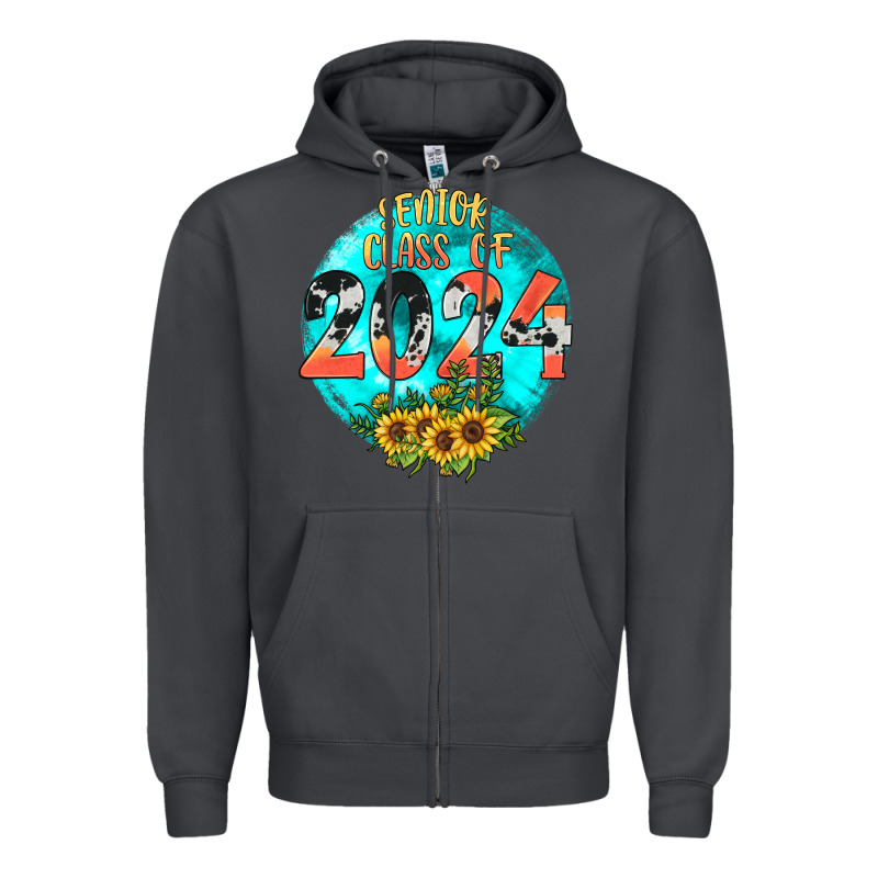 Class Of 2024 Senior Zipper Hoodie by JahusDesignShop | Teevron
