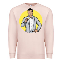 Pale Pink sterling archer Premium Sweatshirt - DesigneFamous