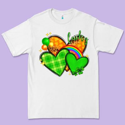St. Patrick's Day Hearts St. Patricks Day Premium Tee Designed By Howdyjamesfarm
