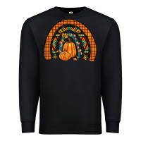 Black fall pumpkin rainbow Premium Sweatshirt - JahusDesignShop