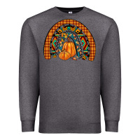 Charcoal Heather fall pumpkin rainbow Premium Sweatshirt - JahusDesignShop