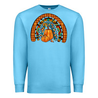 Ocean Blue fall pumpkin rainbow Premium Sweatshirt - JahusDesignShop