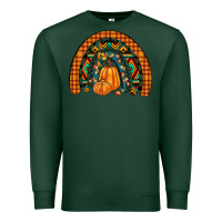Sports Green fall pumpkin rainbow Premium Sweatshirt - JahusDesignShop