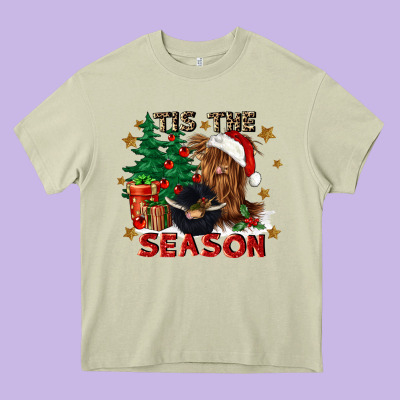 Tis The Season Heavy Core Tee Designed By Cowgirlartshop