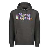 Charcoal Heather easter mama bunny Premium Hoodie - Jasminsmagicworld