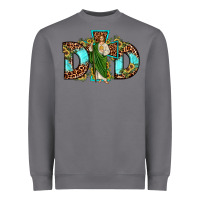 Storm dad san judas sunflower leopard turquoise Heavyweight Sweatshirt - JahusDesignShop