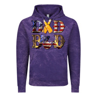 Cloud Purple American Flag Dad Bod Vintage Hoodie - LillyAllenDesigns