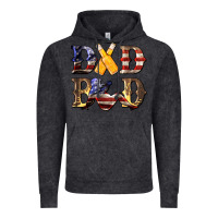 Vintage Black American Flag Dad Bod Vintage Hoodie - LillyAllenDesigns