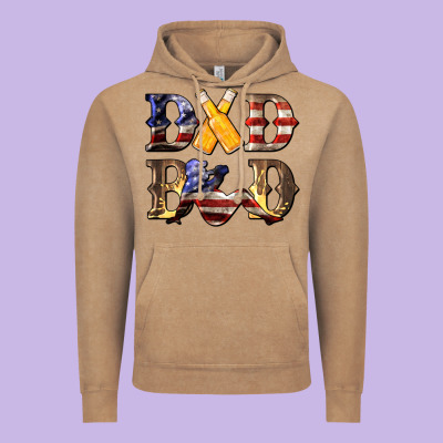 American Flag Dad Bod Vintage Hoodie Designed By Lillyallendesigns