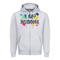 I Am Ausome Zipper Hoodie | Teevron