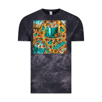 Cloud Black american football coffee cups with butterfly and leopard seamless patt Vintage Tee - BundleAndBundleShop