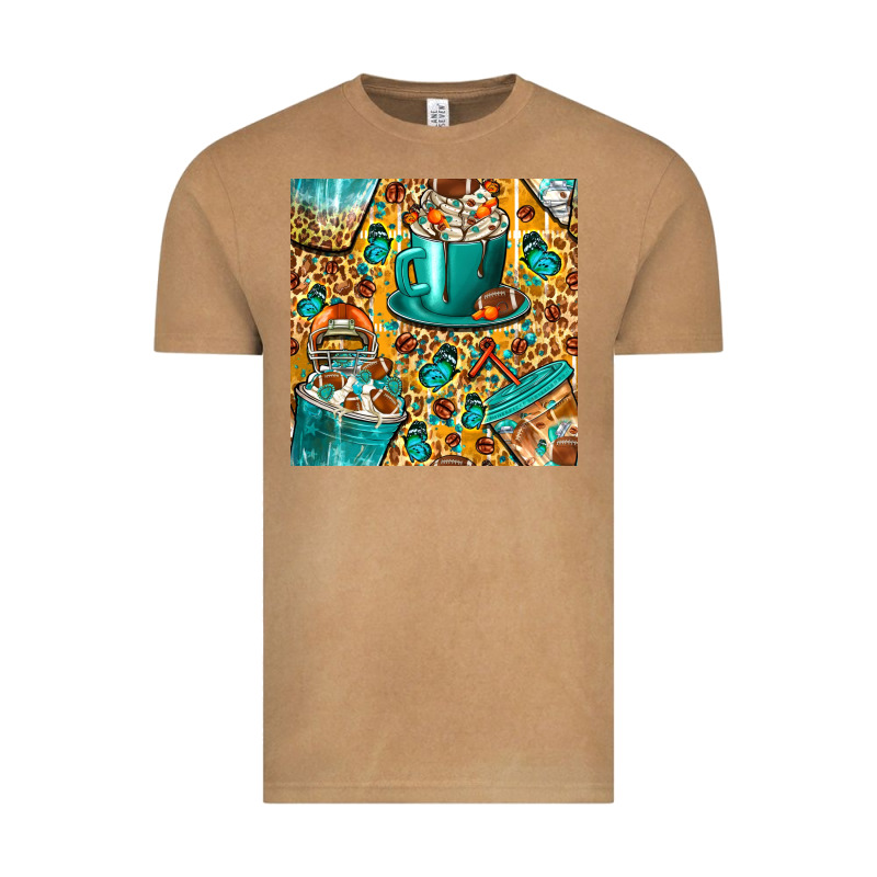 American Football Coffee Cups With Butterfly And Leopard Seamless Patt Vintage Tee by BundleAndBundleShop | Teevron