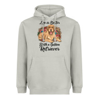 Moon Dust life is better with a golden retriever Heavyweight Hoodie - JahusDesignShop