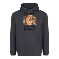 Smoke life is better with a golden retriever Heavyweight Hoodie - JahusDesignShop