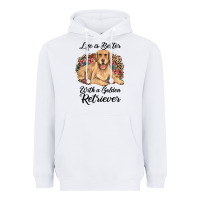 White life is better with a golden retriever Heavyweight Hoodie - JahusDesignShop