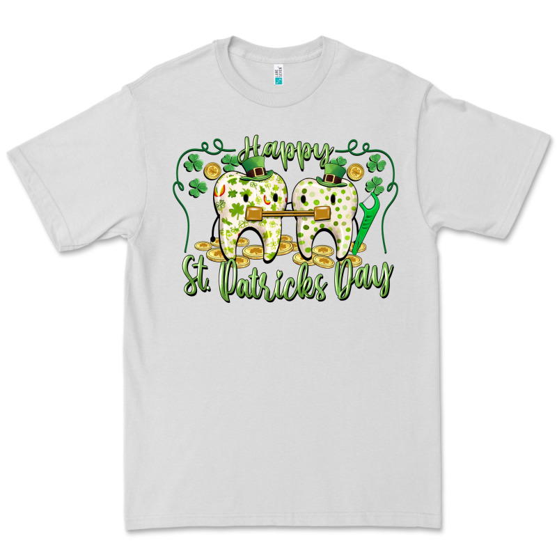 Happy St. Patrick's Day Tooth Dentist Premium Tee by CowGirlArtShop | Teevron