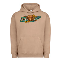 Pigment Burro tennessee map long haired cow Urban Hoodie - Jasminsmagicworld