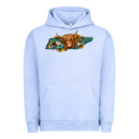 Pigment Grape Ice tennessee map long haired cow Urban Hoodie - Jasminsmagicworld