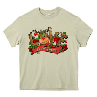 Love Christmas Reindeer Heavy Core Tee | Teevron