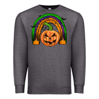Charcoal Heather halloween rainbow Premium Sweatshirt - JahusDesignShop