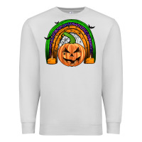 Dove Grey halloween rainbow Premium Sweatshirt - JahusDesignShop