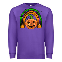 Purple halloween rainbow Premium Sweatshirt - JahusDesignShop