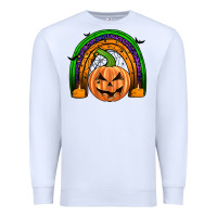 White halloween rainbow Premium Sweatshirt - JahusDesignShop