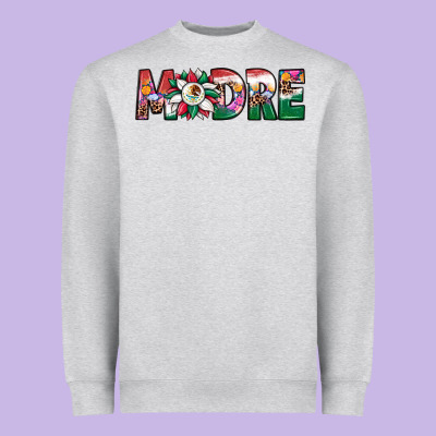 Mexican Flag Sunflower Madre Heavyweight Sweatshirt Designed By Jahusdesignshop