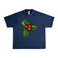 Navy Mistletoe Urban Heavy Tee - BundleAndBundleShop