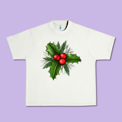 Mistletoe Urban Heavy Tee Designed By Bundleandbundleshop