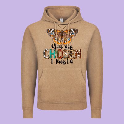You Are Chosen Religious Vintage Hoodie Designed By Lillyallendesigns