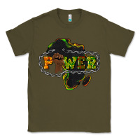 Army Green Power Black History Classic Tee - HowdyJamesFarm