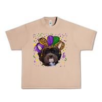 Burro Mardi Gras Havanese Dog with Hat Urban Heavy Tee - RanaPortraitStore