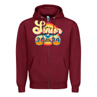 Burgundy senior 2024 Zipper Hoodie - JahusDesignShop