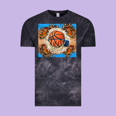 Basketball Vintage Tee Designed By Fadigitalartstudio