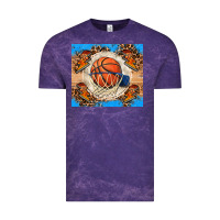 Cloud Purple basketball Vintage Tee - FaDigitalArtStudio