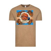 Vintage Coffee basketball Vintage Tee - FaDigitalArtStudio